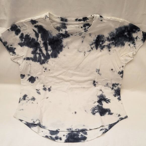 Zella Girl white & gray high low tie dye active top size L (10-12) - Picture 1 of 5